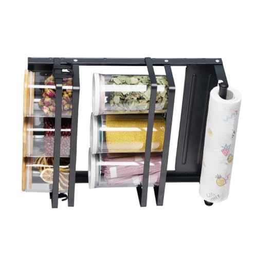 XINGLIDA Práctico estante magnético de especias plegable organizadores de refrigerador sobre la puerta espacio de almacenamiento ahorro de cocina montaje ahorro de espacio soporte magnético de cocina