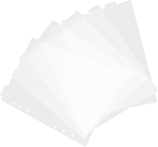 VILLCASE 3Pcs Partição Defletor A5 Cadernos Pasta Fichário Separador De Página Di Divertido Material De Escritório Arquivo De Página Inserível A5 Fichário Receita Caderno Fichário Abas 6