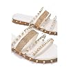 Cape Robbin Women's Spike Studded Slide Sandals Open Toe Slip On Flat Summer Beach Shoes (Xtreme)