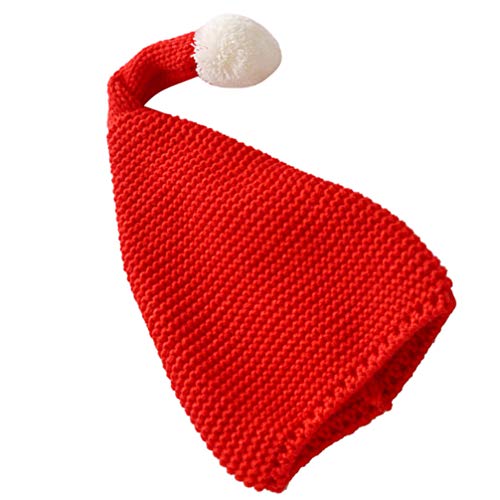Toddmomy Häkelstrickkostüm für Babys Kostümhaube Mützen und Hüte für Damen Haarballenmütze Weihnachtsmützen Strickmütze für Kinder Warmer Hut großer Ball Wollmütze Bommelmütze Kleinkind