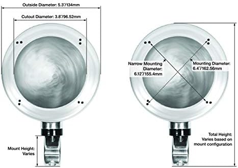Rockville MAC40B Parlantes Pods Aluminio Giratorio 4" para Manillar Moto miniatura 4