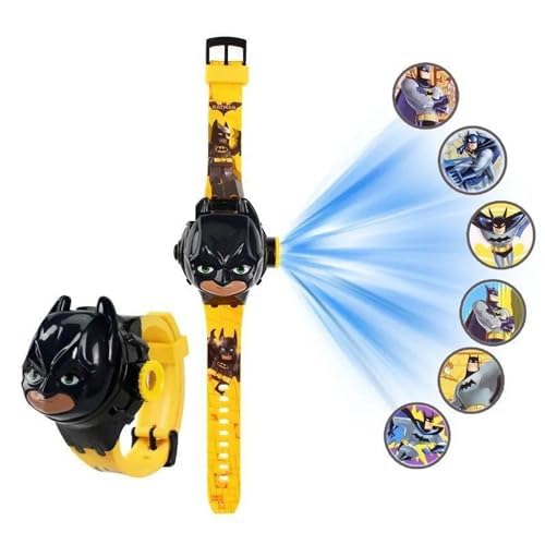 ARTLABEL Cartoon Digital Automatic 6 Images Projector Wrist Watch with Led Light Digital Display for Kids Boys & Girls Best Birthday Entertainment Toy Christmas Gifts(Bathero) (B09MFD2ZNP) Amazon Price History, Amazon Price Tracker