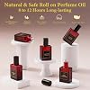Perfume de Feromonas PUREU para Mujer, Aceite de Perfume de Feromonas de Larga Duración Ámbar Negro Vainilla Perfume Roll On 0.34FL OZ/10ML Tamaño de Viaje Fragancia de Aceite Esencial Eau De Parfum, Hecho en EE. UU. Ámbar Negro 0.34 Fl Oz (Paquete de 1) 8
