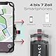 Impact® Pro Mount 360° - Handyhalterung Fahrrad [Smartphone KOMPATIBEL 4-7 Zoll] - Handyhalter Fahrrad - Handyhalterung für Fahrrad Lenker mit Kugelgelenk & Sicherheitsgummi - iPhone 14 15 Pro Max