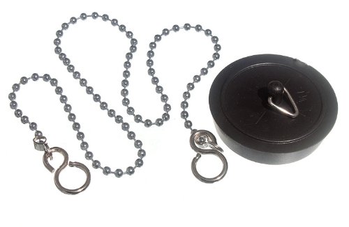 Évitez les fuites avec le bouchon d'évier en plastique noir 45 mm pour lavabo