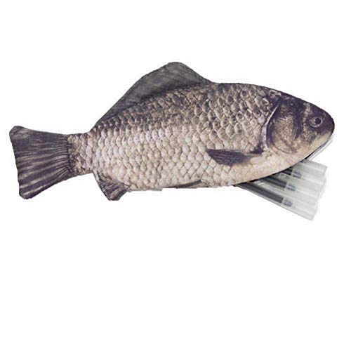 Preisvergleich Produktbild xuxuou Fisch Bleistift Fall, Creative Herstellungsmaterial Stationery Aufbewahrungstasche Federmäppchen Stationery Organizer für Jungen Mädchen Studenten