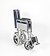 Days Transit Wheelchair, 40cm (20), Chrome Plated Steel Frame, Detachable Armrests & Detachable Swing Away Footrests, Wipe Clean Seat, Folding Back for Transport, (Eligible for VAT relief in the UK)