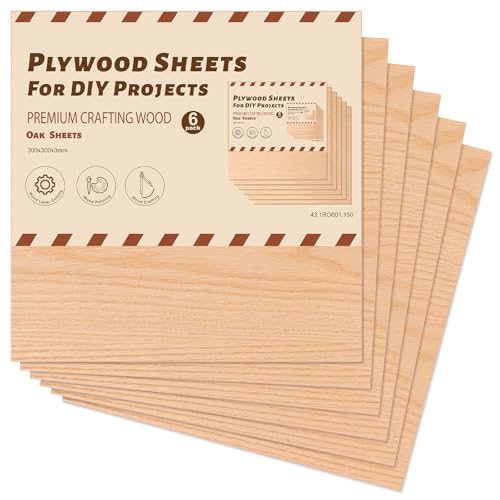 ROWOOD Rotes Eichenfurnier Sperrholzplatten 6PCS 300x300x3mm Lasergravur Materialien Sperrholzplatte für den Modellbau DIY Holzhandwerk Ideal für Laserschneiden Holz Brennen ROWOOD Rotes Eichenfurnier Sperrholzplatten 6PCS 300x300x3mm Lasergravur Materialien Sperrholzplatte für den Modellbau DIY Holzhandwerk Ideal für Laserschneiden Holz Brennen