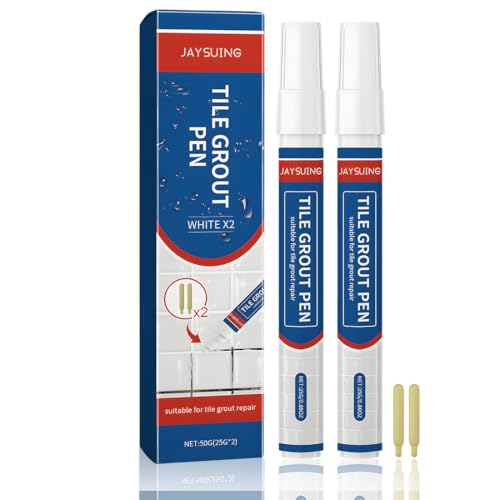 YUPZAR 2 Pezzi Pennarello per fughe delle piastrelle, Sbianca e