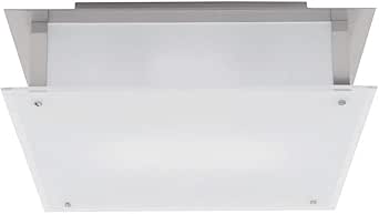 Access Lighting 50030-BS/FST Vision 1-Light Wall/Flush Mount Fixture, Brushed Steel with Frosted Glass by Access Lighting