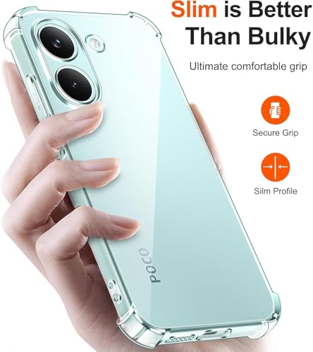 Image of Lustree Case for Redmi Turbo 5 5G, 4 Corner Air Cushion & Camera Protection | TPU Material, 4 Corner Air Cushion Protection, Camera Protection, Slim & Stylus Compatible