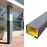 NMKSYX Almohadillas protectoras para poste de baloncesto resistentes a la intemperie, para sótano/garaje, protector de poste cuadrado para parque infantil/gimnasio/cancha (2,7 m, 28 x 28 cm)