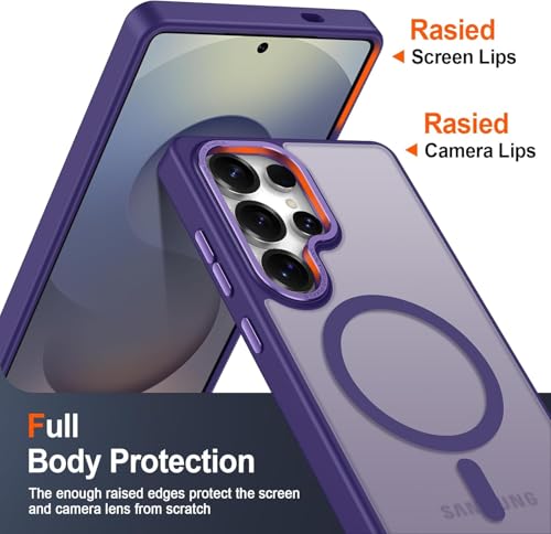 Image of DIZORO Polycarbonate Matte Case for Samsung S25 Ultra 5G Translucent Frosted Hard Back Phone Case Anti-Fingerprint Anti-Slip Shockproof Protective Case Cover for Samsung Galaxy S25 Ultra 5G DEEP