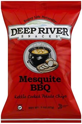 Deep River SnacksMesquite BBQ Kettle Cooked Potato Chips, 2-Ounce (12)