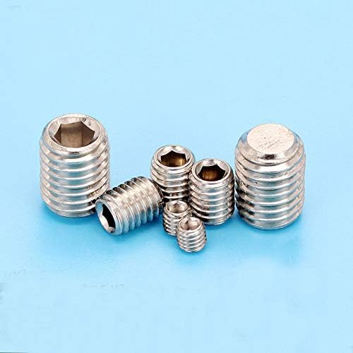 Screw 15pcs M5 304 Stainnless Steel Allen concave end Set Screws grubs