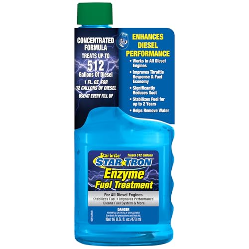 Star Tron Enzyme Fuel Treatment – Concentrated Diesel Formula – Stabilizes Fuel and Supports Engine Performance