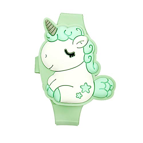 Kavie Kids Unicorn Watch, 3D Cute Cartoon Toddler Shape Clamshell Design Digital LED Watch for Girls Age 3-8
