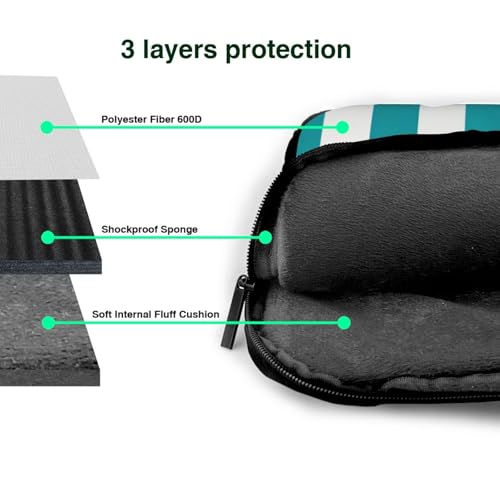 Maletín para portátil azul y blanco 13 pulgadas impermeable miniatura 4