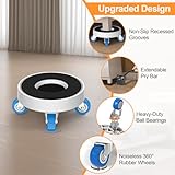 NIUXX Furniture Slider with Lifter: Round Furniture Mover with 1.25 Inch 360° Rotating Wheels - Moving Slider for Heavy Duty Appliances Sofa Bed Table - Load Capacity Up to 450kg - Image 3