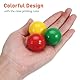 Healvian 50 Stücke Lotteriebälle Lotteriekugeln Zum Aufschrauben Raffle Balls Tombola Kleine Bälle zum Kugeln Bingobälle FüR Tombola, Party, AktivitäTen, Raffle Drawing, 5 Farben