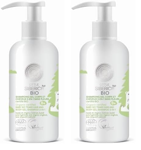Gel douche - Shampoing Sans Pleurs Corps et Cheveux certifié BIO 250 ml (Paquete de 2)