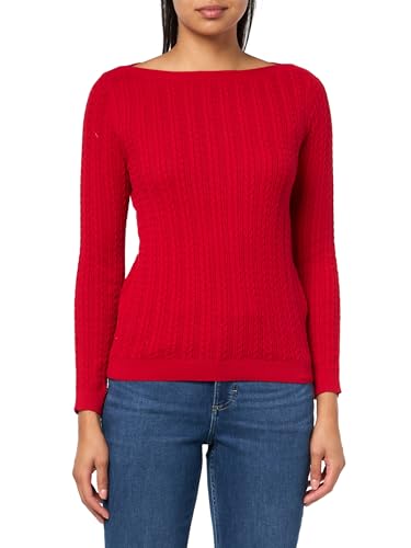 Image of Nautica Women's Long Sleeve Cable Boatneck Sweater