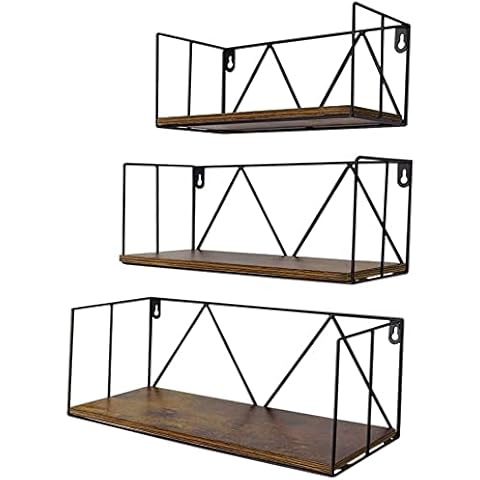 Estantería de Pared Umi de Madera Maciza, Set de 3 Cover