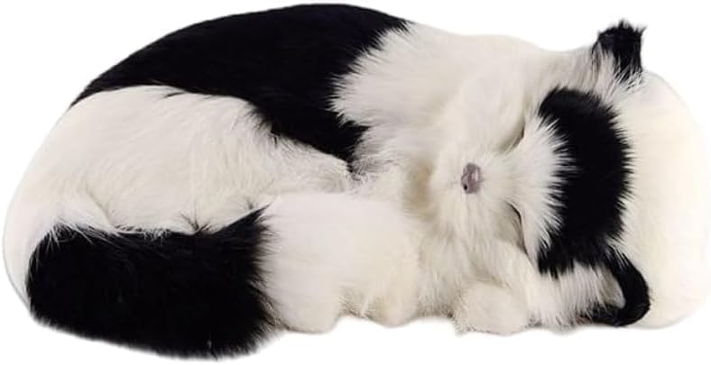 Amazon.co.jp: Rutexcリアル眠り猫置物 ぬいぐるみ質感 本物そっくり