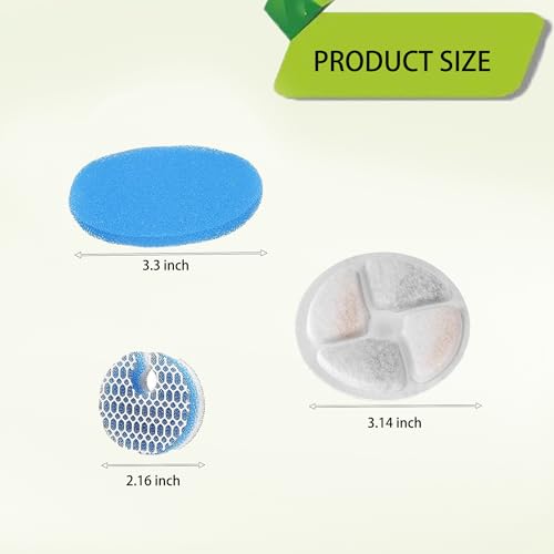 Filtros de repuesto para fuente de agua para gatos Delapan, 2 unidades miniatura 3