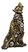 Ebros Denizen of Twilight Steampunk Wolf Howling Statue with Sculpted Gearwork Clockwork Feature 6