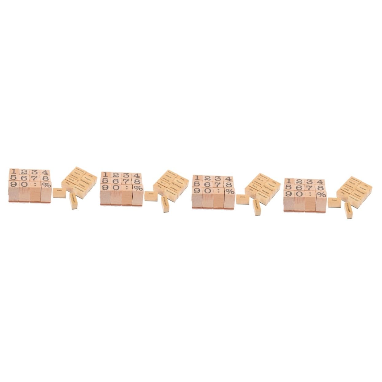 jojofuny 8 Set FRIBRI per il journaling timbro pianificatore francobolli del giornale francobolli decorativi in ​​legno francobollo decorativo per diario timbro numerico gomma da cancellare
