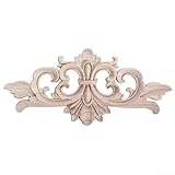 Eck-Applikationsrahmen aus Gummi, Holz, geschnitzt, für Heimdekor, Bastelprojekte, Möbelausbesserungen und Zierleisten, 16 x 7,5 cm