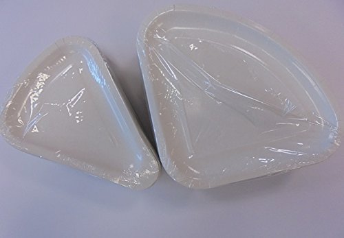 Piatto Triangolare TRANCIO Pizza Piccolo in CARTONCINO da ASPORTO Vassoio Carta per Alimenti Paper CABARE' 1/8 SPICCHIO