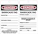 NMC RPT172, Tag "Danger Barricade Tag" (12 Packs of 25 pcs)