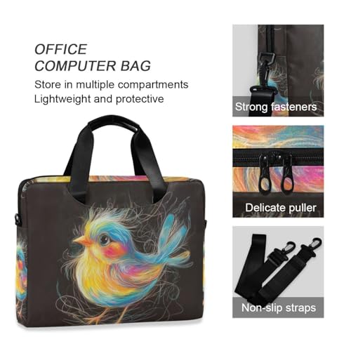 Funda para laptop 15.6 pulgadas con asa y correa miniatura 6