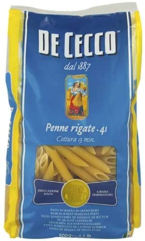 De Cecco Penne Rigate (500G) - Pasta Italiana - Confezione Da 2