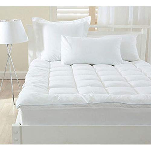 LOOMS & LEAVES QUILTED MATTRESS PROTECTOR MICROFIBER SINGLE DOUBLE KING SUPER KING (SUPER KING)