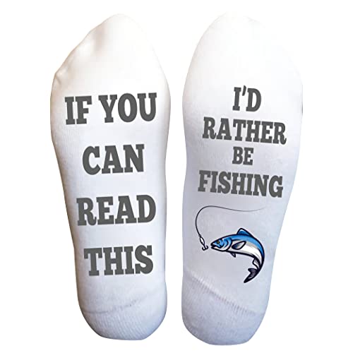 Rather be Fishing Gifts for Men - Funny Gifts for Dad, Grandpa - Christmas Stocking Stuffers, If You Can Read This