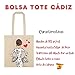 Imagen de IllustrArte Bolsa Tote Cádiz Diseño Flamenca
