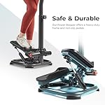 Sunny Health & Fitness 2-in-1 Premium Power Stepper with Resistance Bands, Low-Impact Cardio, Space-Saving, Height-Adjustable, with Enhanced Bluetooth Connectivity with Free SunnyFit App - Image 5