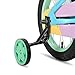 JOYSTAR 12 Inch Kids Bike for 2-4 Years Girls Toddler Rainbow Girl Bike with Training Wheels and Coaster Brake Children Bicycle 85% Assembled Macaroon
