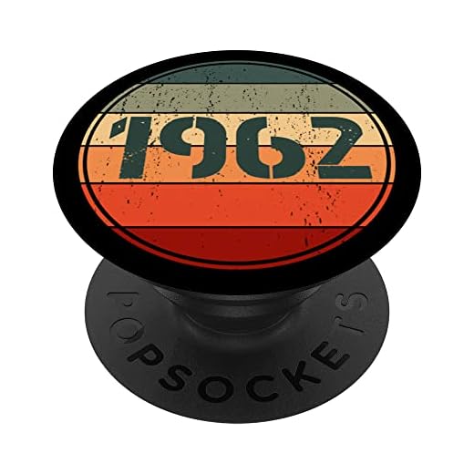 Vintage 1962 cumpleaños Pop Socket divertido 1962 cumpleaños 1962 PopSockets PopGrip Intercambiable