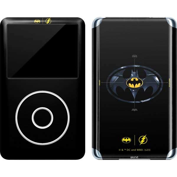 Skinit Decal MP3 Player Skin Compatible with iPod Classic (6th Gen) 80GB - Officially Licensed Warner Bros The Flash Movie: Batman Multiverse Logos Design