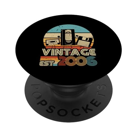 2006 Vintage Cumpleaños Retro Edición Limitada Hombres Mujer PopSockets PopGrip Intercambiable