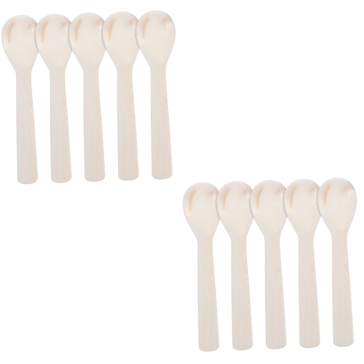 TOPBATHY 2 Juegos Cuchara De Concha Natural Cucharas De Sopa Cuchara De Té Tazas De Café Cuchara De Bar Cucharas De Café Retro Cuchara Para Mezclar Cucharas De Té Cuchara De 5 piezas * 2