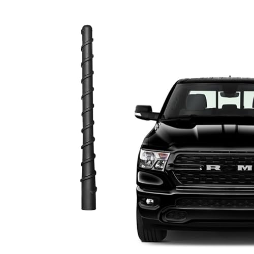 for RAM Truck Short Antenna 2011-2025 2026 Fit for RAM 1500 2500 3500 4500 5500 | 7 Spiril Flexible Rubber Antenna Optimized AM/FM Radio Reception | for Dodge RAM Radio Accessories