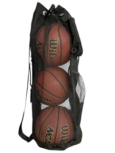 Basketball Holder Bag with Zipper, Carabiner, ID Slot