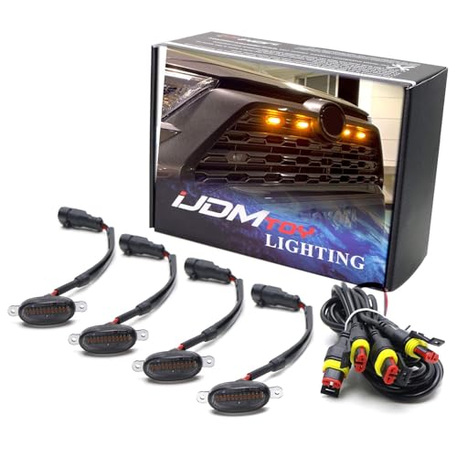 Juego de 4 Lámparas LED Ámbar para Parrilla Frontal miniatura 1