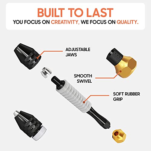 Nacx Precision Pin Vise Hand Head Drill Wires Swivel Head Rotary Tools Mini Rotary Drilling #TOP2