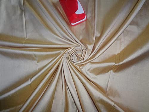 Soie Dupion Dull Doré originale en 137cm pour confectionner une robe de soirée